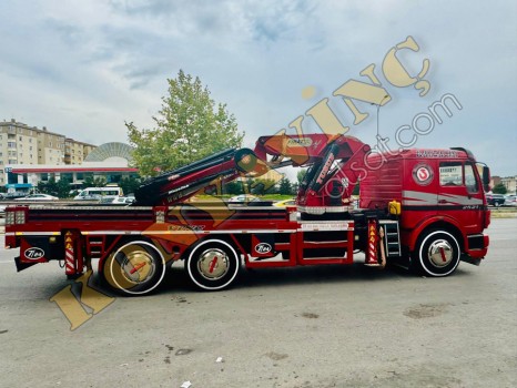 FIRAT 20 TON YANA KATLANIR VİNÇ MERCEDES 2521 ÜZERİNDE