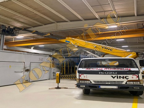 VİZYON MARKA 26 METRE PLATFORM ISUZU ÜZERİNDEDİR